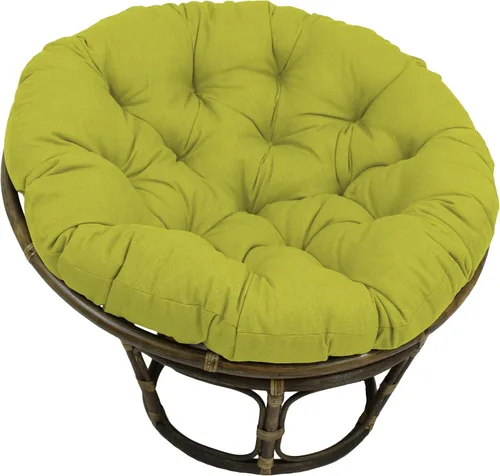 Vista 3 de Blazing Needles Cojín Papasan de 52 pulgadas para interiores y exteriores (solo cojín) Cool Grey Specialty