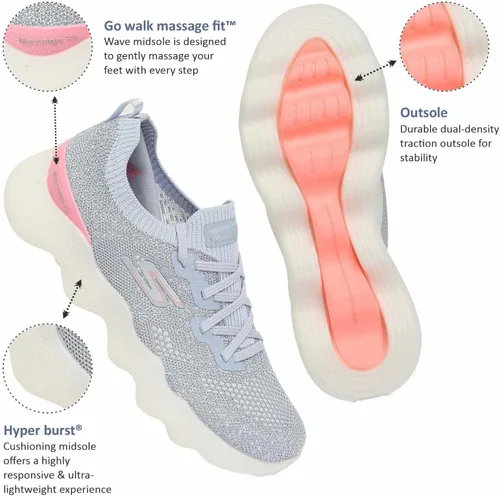 Vista 4 de Skechers Go Walk Massage Fit - Ondas de mar