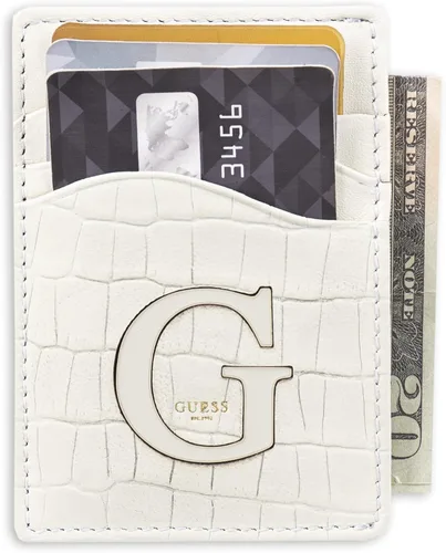 Vista 2 de GUESS Billetera RFID para hombre, hueso, talla única, Hueso