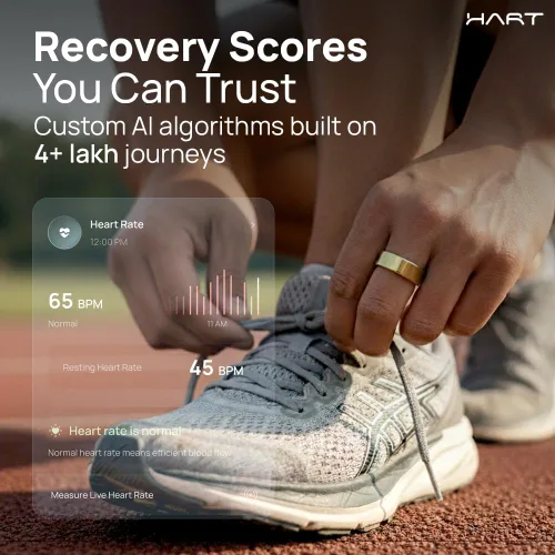 Vista 6 de HART X2 Smart Ring Rastreador de fitness unisex Seguimiento de sueño, recuperación, estrés, entrenamiento, calorías y seguimiento de recursos