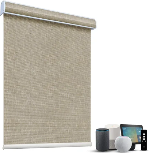 Vista 34 de SmartWings Persianas Motorizadas con Sombras para Ventana Control Remoto Funciona con Thread Apple Homekit Z-Wave Alexa 100% Blackout de Doble Cara