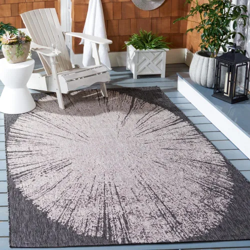 Vista 40 de Safavieh Courtyard Collection CY8893 - Alfombra decorativa para interiores y exteriores, no desprende pelusa, fácil de limpiar, 2 x 3 pies 7 beige