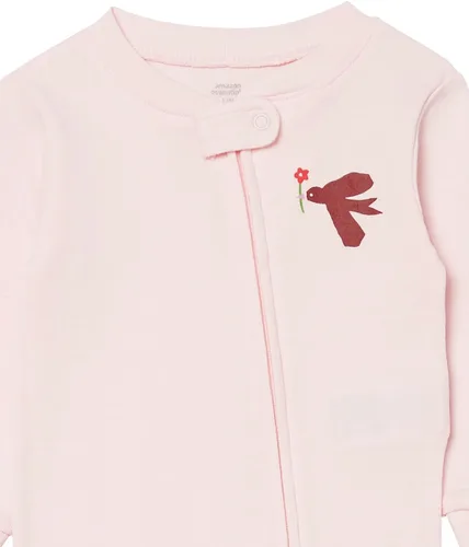 Vista 2 de Tienda Essentials Toddlers and Baby Girls' Snug-Fit Cotton Footed Sleeper Pajamas, Multipacks