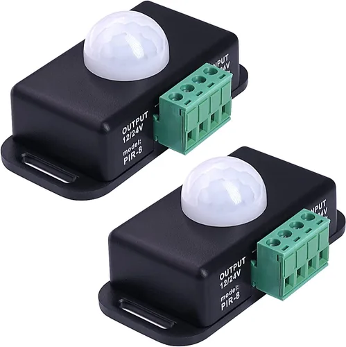 Vista 5 de Sensky BS009 12V 24V PIR Sensor LED Sensor de Movimiento Interruptor Temporizador de Movimiento Función Señal Control PIR Controlador LED Tiras