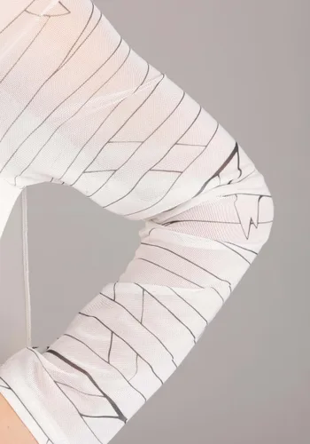 Vista 4 de Vestido de Disfraz de Novia de Frankenstein Moderna para Niña Multicolor