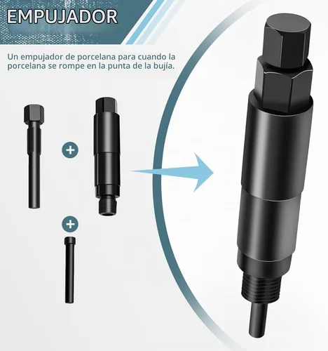 Vista 3 de Extractor de bujías, kit de herramientas de extracción de bujías rotas compatible con Ford Triton 5.4L 3 válvulas (3 herramientas)
