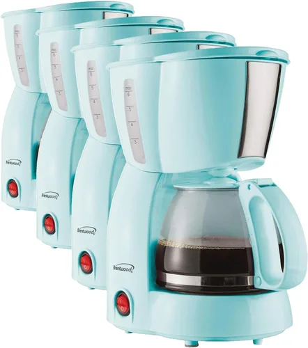 Vista 10 de Brentwood TS-213BL - Cafetera de 4 tazas, color azul