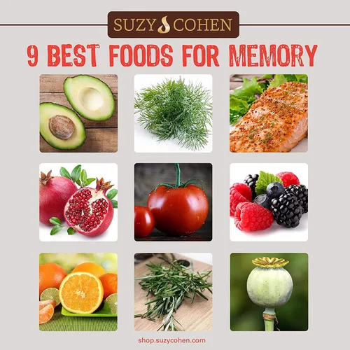 Vista 2 de Suzy Cohen Memory Script con melena de león, fosfatidilserina, extracto de té verde y ginkgo - Suplemento de apoyo cerebral para la concentración