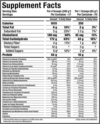 Vista 3 de ALLMAX QUICKMASS, Vainilla, catalizador de ganancia rápida de masa de 10 libras, hasta 2.26 oz de proteína por porción, proporción 3:1