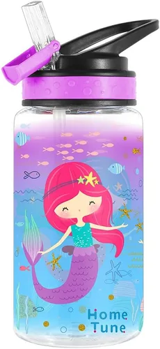 Vista 9 de Botella de agua de 15 onzas para niños, niñas, niños, escuela Dinosaurio