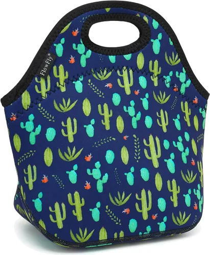 Vista 19 de FlowFly Lonchera de neopreno para niños, bolsa suave con aislamiento, mini hielera térmica para niños, niñas, hombres, mujeres, escuela, trabajo