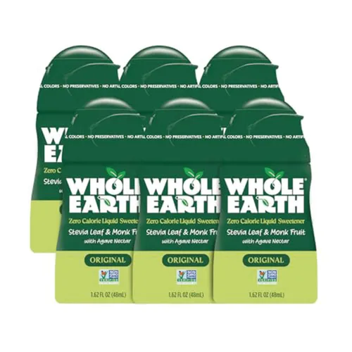 Vista 11 de Whole Earth Stevia & Monk Fruit Edulcorante líquido, original, 1.62 onzas líquidas (paquete de 1)