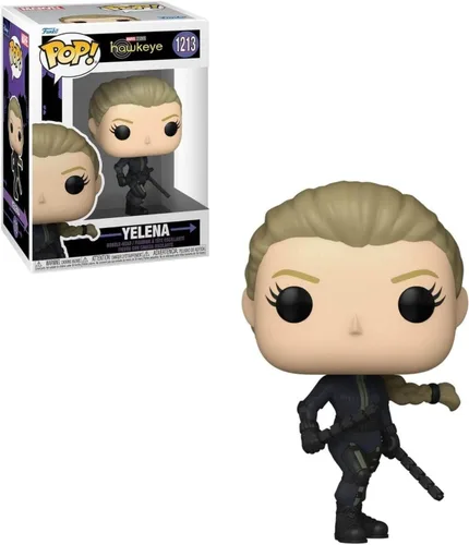 Vista 7 de POP Marvel: Hawkeye – Yelena Belova [Black Widow] Funko Figura de vinilo (paquete con funda protectora de caja compatible)