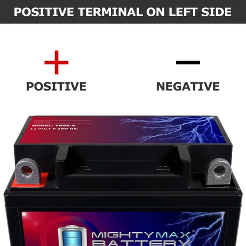 Vista 3 de Mighty Max Battery Reemplazo de batería YB9A-A 12V 9AH 130 CCA para Delco CB9A-A