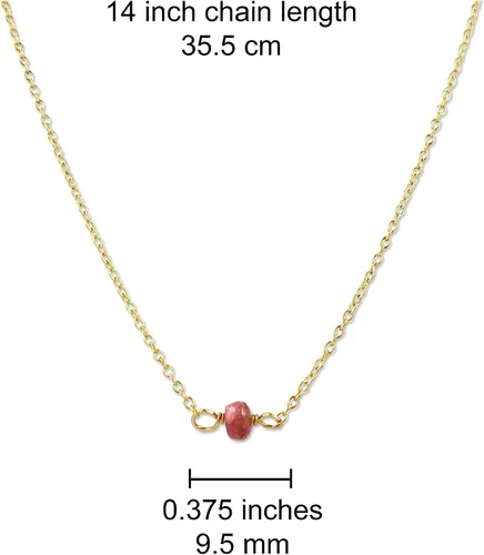Vista 176 de Gargantilla de piedra natal – Regalo de cumpleaños, regalo para niña, mujer, amiga, hija, esposa, mamá, ella, joyas de piedras preciosas para uso