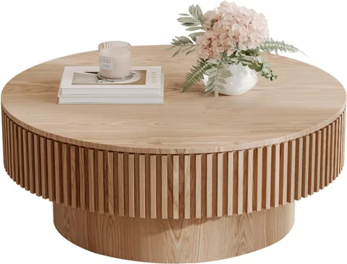 Vista 18 de LKTART Mesa de Centro con Tapa Elevable para Sala de Estar, Mesa de Centro Acanalada de Acento con Almacenamiento, Mesa de Té Central Rectangular