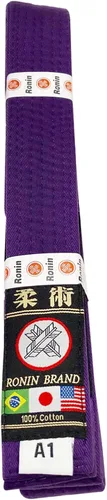 Vista 2 de Ronin BJJ Gi Belt - Cinturón brasileño Jiu Jitsu - Tela de polialgodón