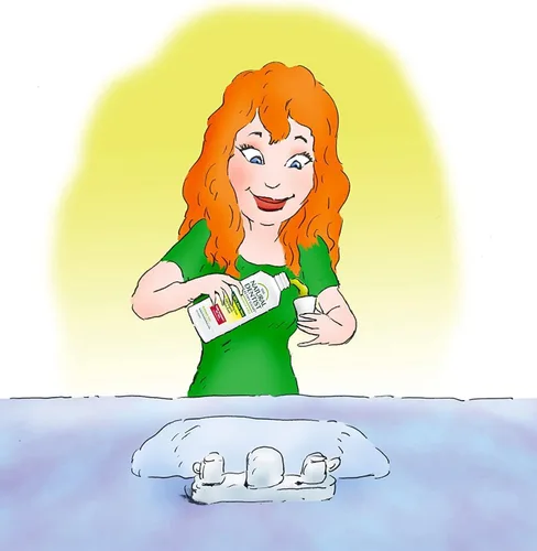 Vista 5 de Enjuague bucal antigingivitis de encías saludables para dentista natural en torsión de menta - para cuando veas rosa en tu fregadero