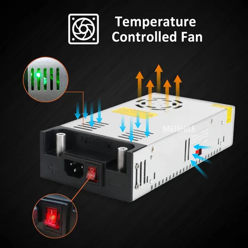 Vista 3 de Actualización 12V 50A 600W DC Fuente de alimentación conmutada Upgrad Clip PSU AC-DC Convertidor de transformador de 12 voltios 0-40/25 amperios