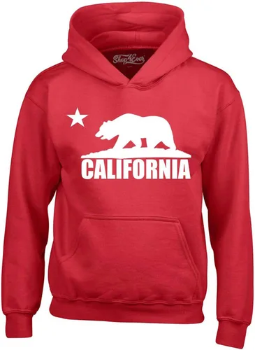 Vista 8 de shop4ever Sudaderas con capucha de oso blanco de California Republic of CA