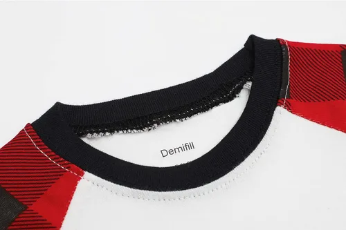 Vista 2 de Demifill Conjunto de pijamas de Halloween para niños y niñas, pijamas de Navidad, ropa de dormir para niños y niñas