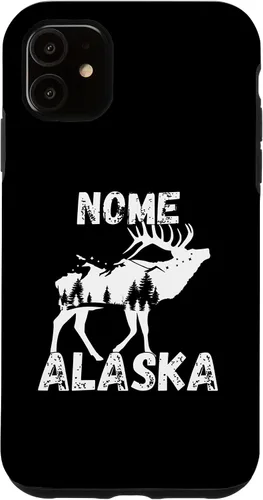 Vista 6 de Funda de recuerdo para iPhone 12 Mini Retro Nome AK Alaska City Apparel Souvenir