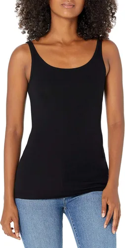 Vista 3 de Tienda Essentials Camiseta de tirantes delgados para mujer, paquete de 2