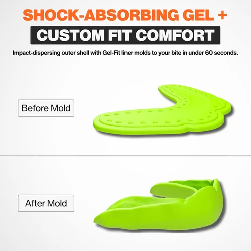 Vista 2 de Shock Doctor MicroGel Sports Mouth Guard, Football, Basketball, Boxing, Lacrosse Mouthguard