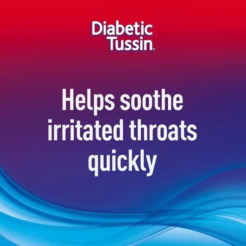Vista 5 de Diabetic Tussin Alivio del dolor de garganta sin azúcar, espray anestésico de garganta para personas con diabetes, cereza silvestre, 6 onzas líquidas