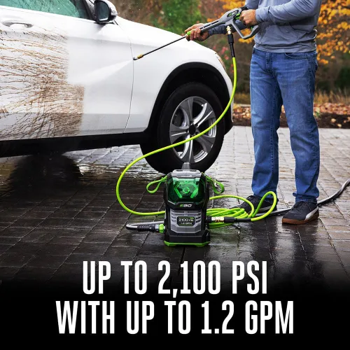 Vista 3 de EGO Power+ Lavadora a presión eléctrica, lavadora a presión de 2100 PSI, batería y cargador no incluidos - HPW2100