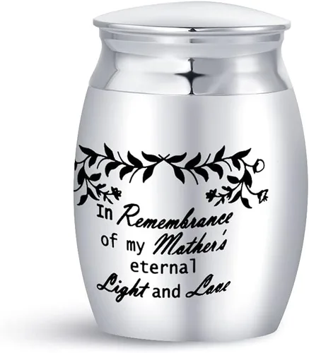Vista 9 de Keep Loving - Mini urna de cremación para cenizas humanas, familiares, amigos, mamá, papá, hija, hermana, hijo, hermano, recuerdo conmemorativo