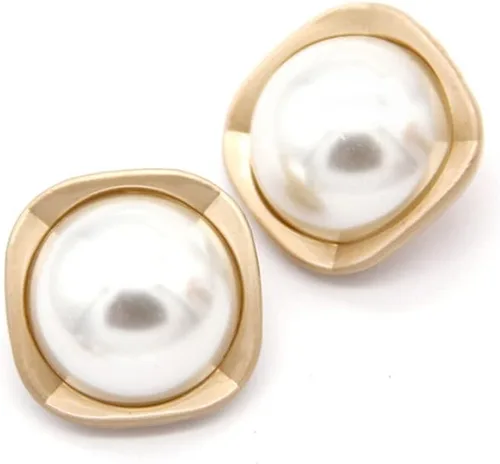 Vista 13 de 5 piezas de botones de oro con perlas de metal para mujer, botones para abrigo de suéter, decoración para ropa, accesorios de costura y manualidades