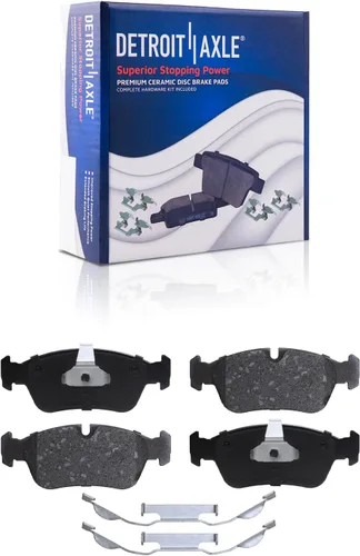 Vista 87 de Detroit Axle - Pastillas de Freno Delantero Izquierdo Reemplazo de Pinza de Disco para Dodge Ram 1500 Dakota Mitsubishi Raider - Juego de 3 piezas