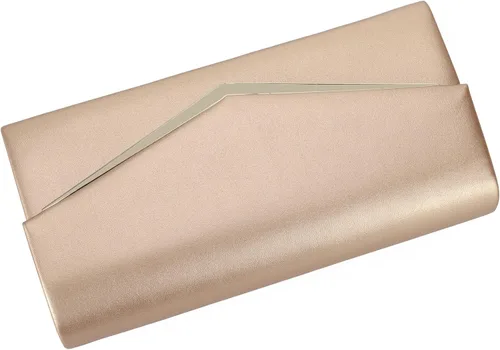 Vista 5 de Bolso de noche para mujer, de cuero vegano, bolso de mano clásico elegante