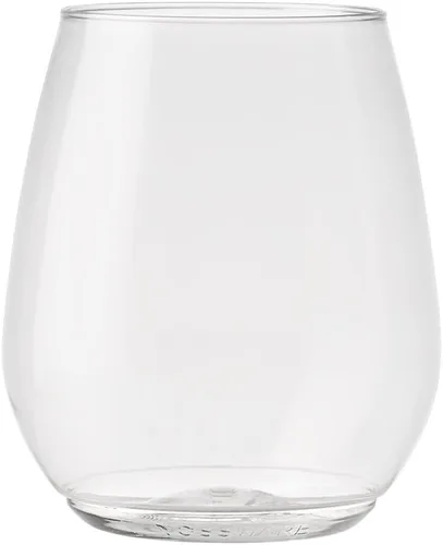Vista 3 de TOSSWARE POP - Juego de 12 copas de vino de plástico transparente de 18 onzas, de calidad premium, reciclables, irrompibles y cristalinas, 12