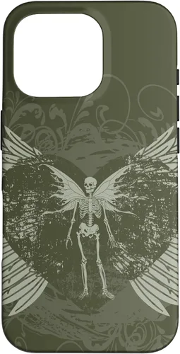 Vista 20 de Y2K Grunge Aesthetic Alt Goth Fairy Skeleton Wings Case for iPhone 17
