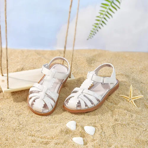 Vista 8 de Kiderence Sandalias para niñas pequeñas, zapatos de verano para niñas pequeñas