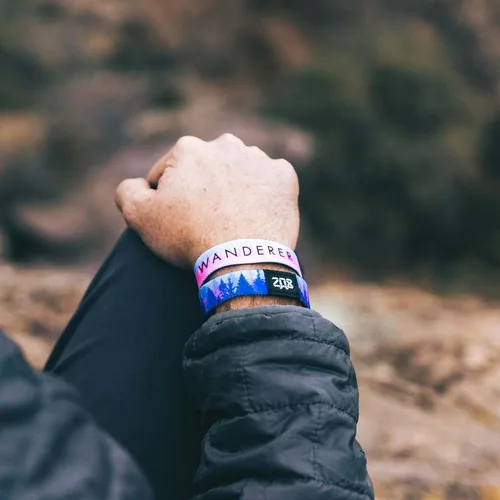 Vista 5 de ZOX Bracelets Stretchy Elastic Band with Motivational Affirmations and Beautiful Artwork, Great Gift for Men, Women, and Kids