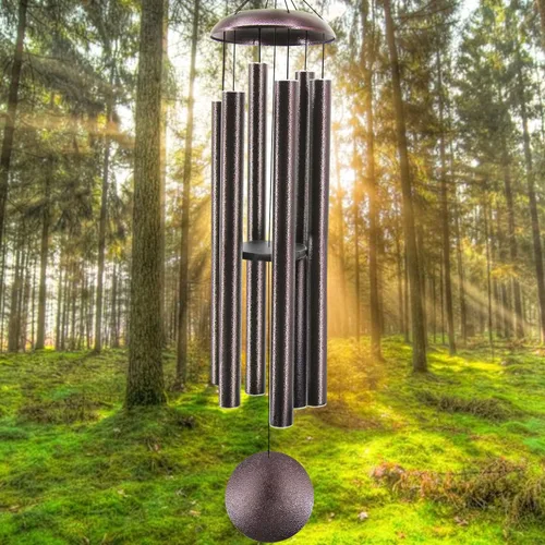 Vista 18 de ASTARIN Campanillas de viento conmemorativas para exteriores, 36 pulgadas con 6 tubos pesados, tono profundo para decoración colgante de jardín