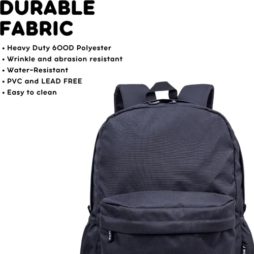 Vista 4 de Mochila Oz de J World New York, Negro), JW-100 BLACK