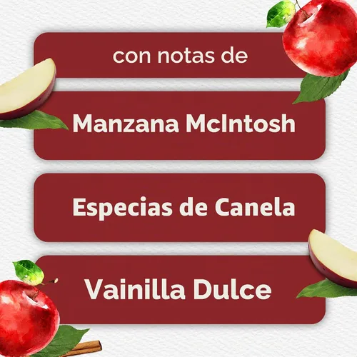 Vista 4 de Glade PlugIns - Repuestos de ambientador, aceites esenciales perfumados para el hogar y el baño, aroma Apple Cinnamon, 3.35 onzas líquidas, 5