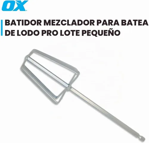Vista 3 de OX Tools Mezclador de barro para yeso - Mezclador de compuesto de juntas de mezcla rápida con construcción de acero, se adapta a conexión rápida