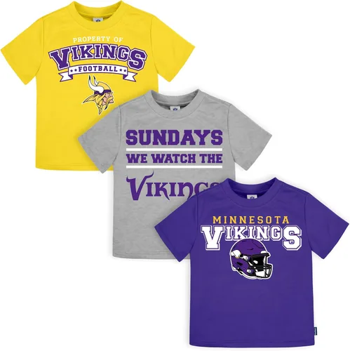 Vista 21 de Gerber NFL - Paquete de 3 camisetas de manga corta para bebé