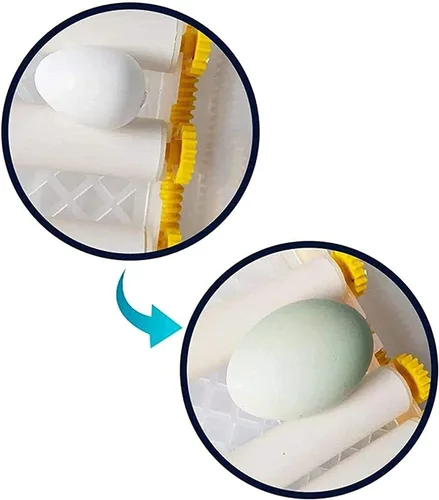 Vista 3 de Incubadora de huevos con capacidad para 120 huevos LED de giro automático de huevos y control de temperatura, ventilación automática, incubadoras