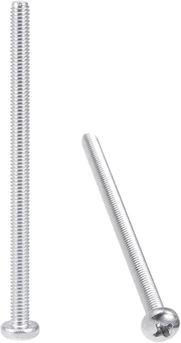 Vista 7 de uxcell Tornillos de máquina M4x5mm Pan Phillips Tornillo de cabeza cruzada 304 pernos de sujeción de acero inoxidable 20 piezas
