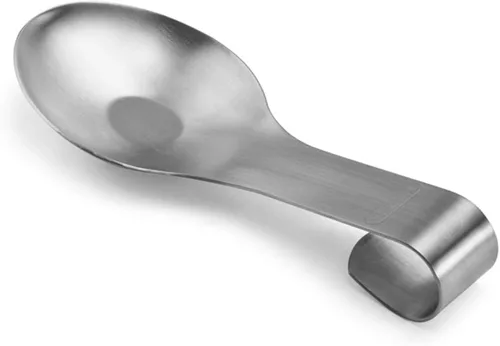 Vista 2 de Farberware - Soporte para cuchara de acero inoxidable para estufa y encimera de cocina, tamaño grande se adapta a la mayoría de cucharas de cocina