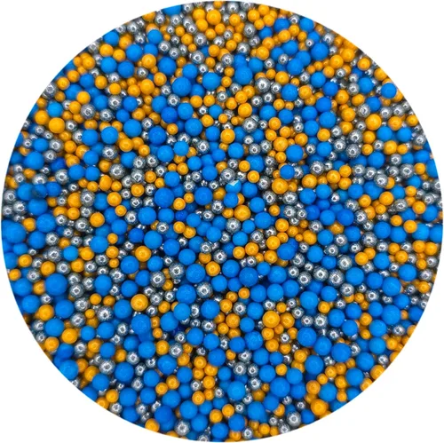 Vista 16 de NCS Gránulos comestibles Nonpareils negros, blancos y dorados – Decoración para cupcakes, pasteles y galletas, 7 onzas