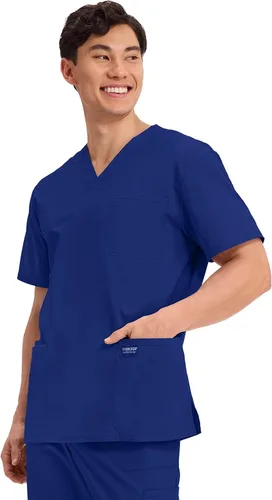 Vista 74 de Cherokee WW Professionals WW695 - Camisa de uniforme sanitario para hombre, con cuello en V