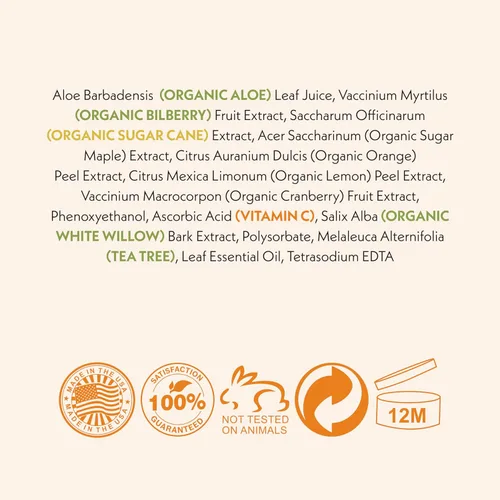 Vista 9 de Tonificador facial de 8 onzas, hidratante e iluminador con vitamina C por Eve Hansen, afirma y tonifica la piel con antioxidantes orgánicos
