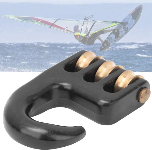 Vista 8 de 1 gancho de polea de windsurf de aleación de aluminio de 4.06 oz, gancho universal para polea de aparejo de windsurf, accesorios de windsurf
